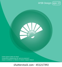 Web line icon. Veer, fan