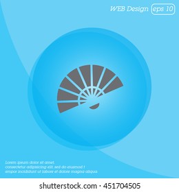 Web line icon. Veer, fan