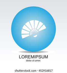 Web line icon. Veer, fan