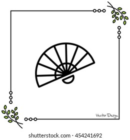 Web line icon. Veer, fan