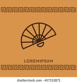 Web line icon. Veer, fan
