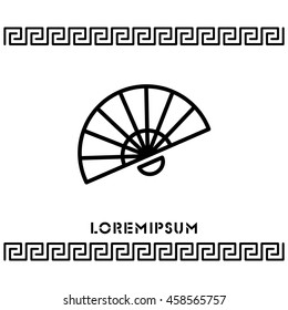Web line icon. Veer, fan