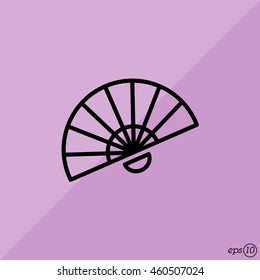 Web line icon. Veer, fan