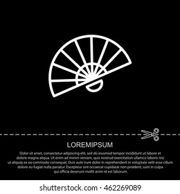 Web line icon. Veer, fan