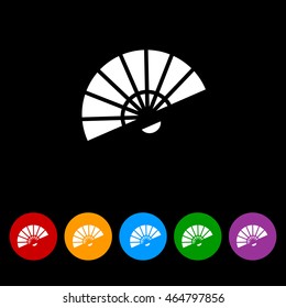 Web line icon. Veer, fan