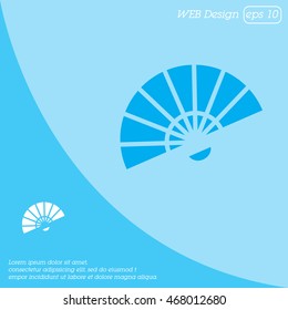 Web line icon. Veer, fan