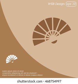 Web line icon. Veer, fan