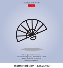 Web line icon. Veer, fan