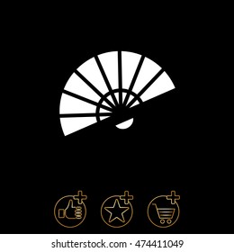 Web line icon. Veer, fan