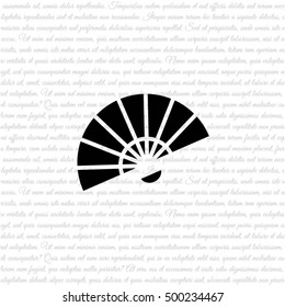 Web line icon. Veer, fan