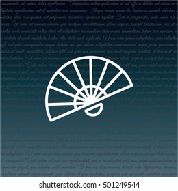 Web line icon. Veer, fan