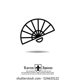 Web line icon. Veer, fan