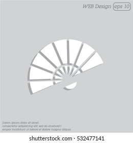 Web line icon. Veer, fan