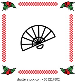 Web line icon. Veer, fan