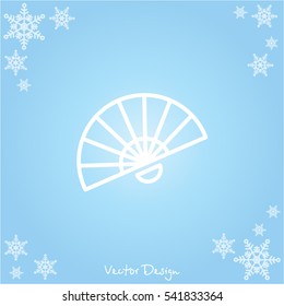 Web line icon. Veer, fan