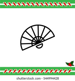Web line icon. Veer, fan