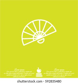Web line icon. Veer, fan