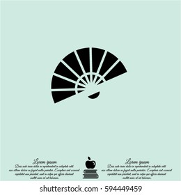 Web line icon. Veer, fan