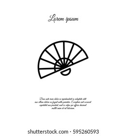 Web line icon. Veer, fan