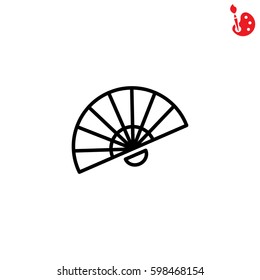 Web line icon. Veer, fan
