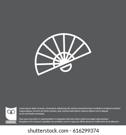 Web line icon. Veer, fan