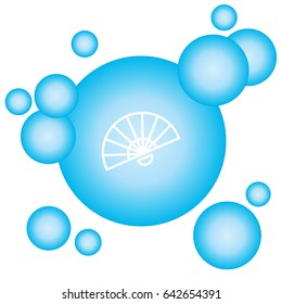Web line icon. Veer, fan