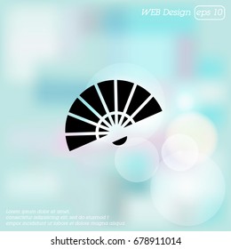 Web line icon. Veer, fan