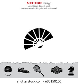 Web line icon. Veer, fan