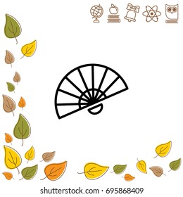 Web line icon. Veer, fan