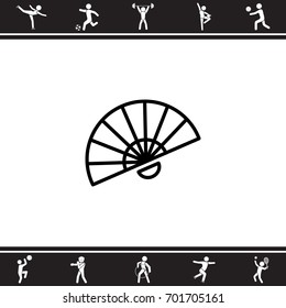 Web line icon. Veer, fan