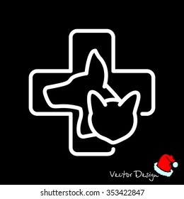 Web line icon. Veterinary medicine icon.