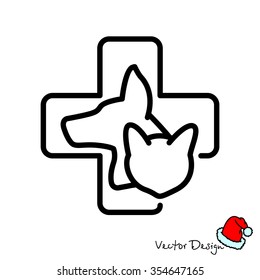Web line icon. Veterinary medicine icon.