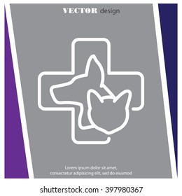 Web line icon. Veterinary medicine icon.