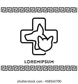 Web line icon. Veterinary medicine icon.