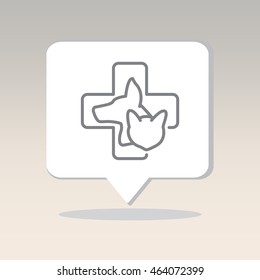 Web line icon. Veterinary medicine icon.