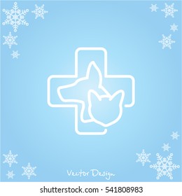 Web line icon. Veterinary medicine icon.