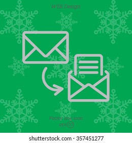 Web line icon. View Post, message