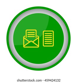 Web line icon. View Post, message
