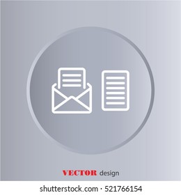 Web line icon. View Post, message