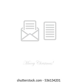 Web line icon. View Post, message