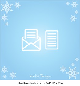 Web line icon. View Post, message