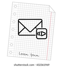 Web line icon. Voice messages