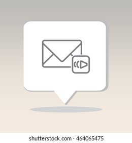 Web line icon. Voice messages