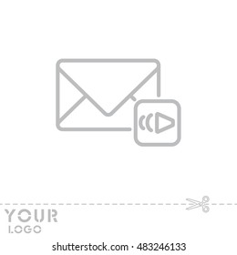 Web line icon. Voice messages