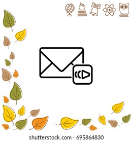 Web line icon. Voice messages