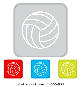 Web line icon. Volleyball