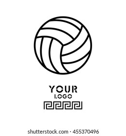 Web line icon. Volleyball