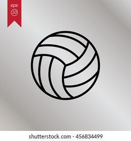 Web line icon. Volleyball