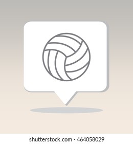 Web line icon. Volleyball