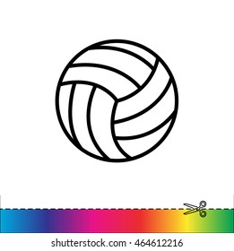 Web line icon. Volleyball